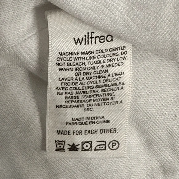 NWOT Wilfred White Muse Linen Blouse - Picture 8 of 9
